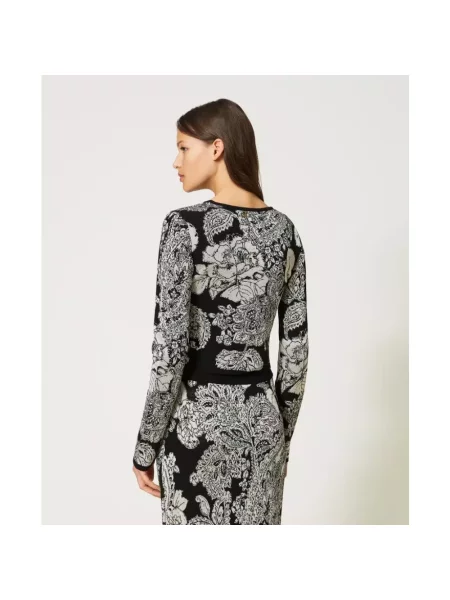 Bluza Twinset z kaszmiru czarna