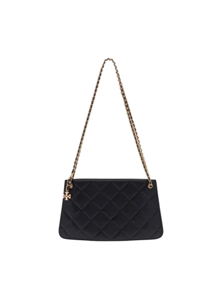 Torebka skórzana Tory Burch skórzana czarna