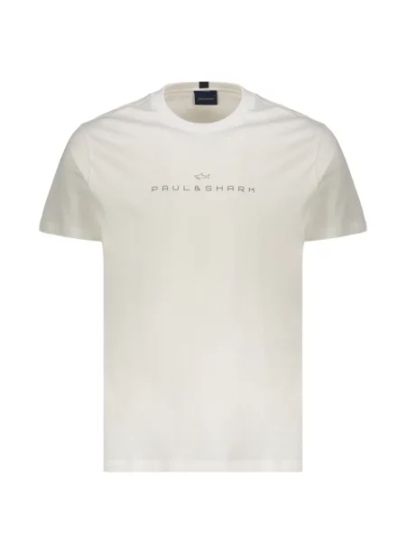 Scurt tricou Paul & Shark cu imagine alb