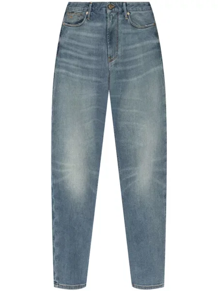 Blugi drepți Emporio Armani albastru