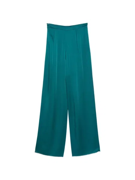 Pantaloni Max Mara din satin albastru