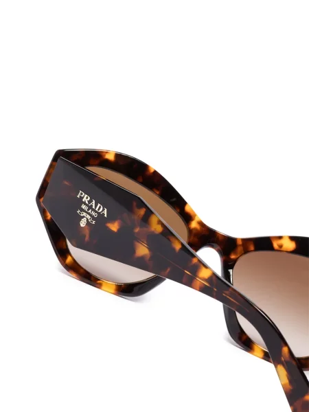 Sluneční brýle Prada Eyewear hnědé