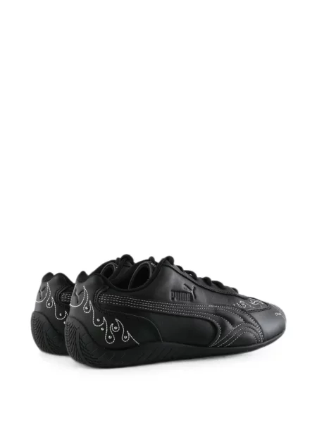 Sneakerși Puma cu broderie negru