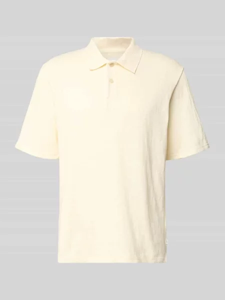 Koszulka polo w kroju regular fit z zapięciem na model Gabriel' Wood Wood