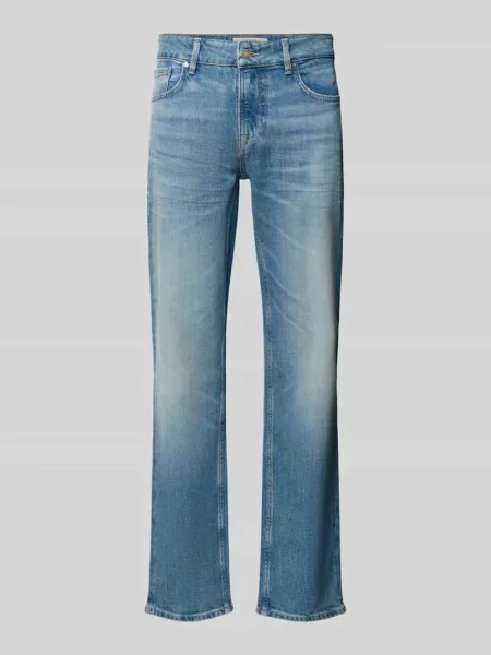 Jeansy w kroju slim fit z efektem znoszenia model ANGELS' Guess niebieskie
