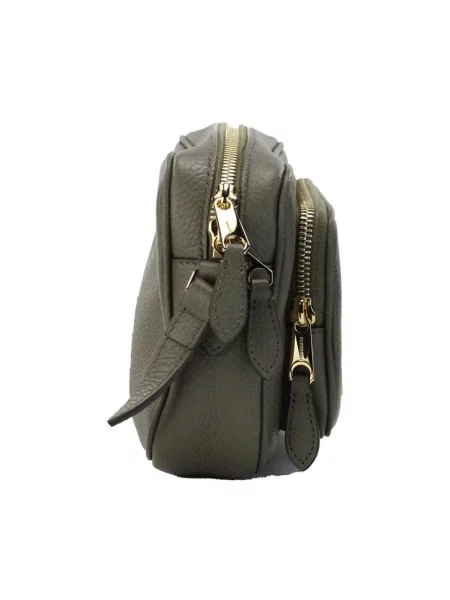 Torebka crossbody Burberry skórzana z logo żółta