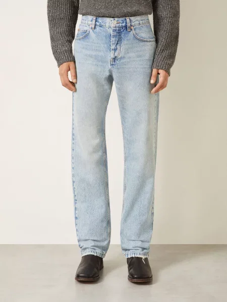 Isabel Marant Jeansy Jude O Kroju Regular Fit blau niebieskie