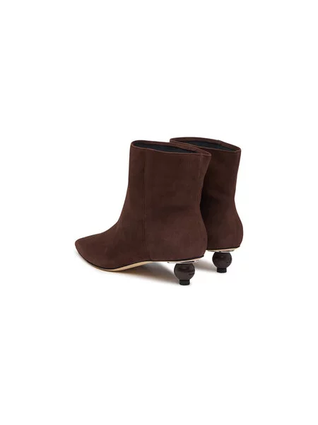 Weekend Max Mara Škornji Wkacapanna Temno rjava