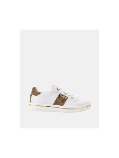 Sneakerși Guess alb