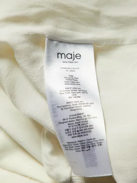 Kurtka Maje w paski biała