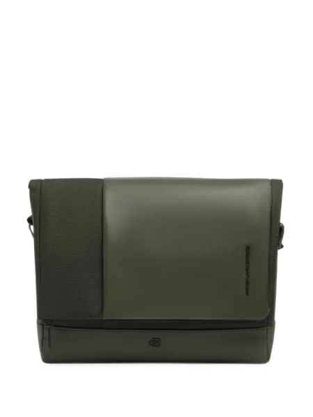 Geantă pentru laptop Piquadro cu autograf verde