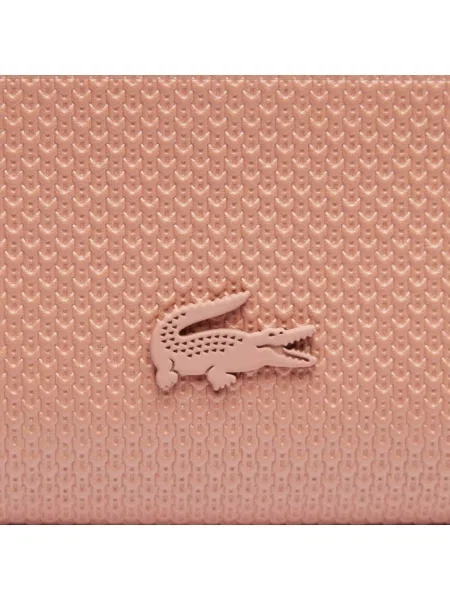 Кожаный кошелек Lacoste бежевый
