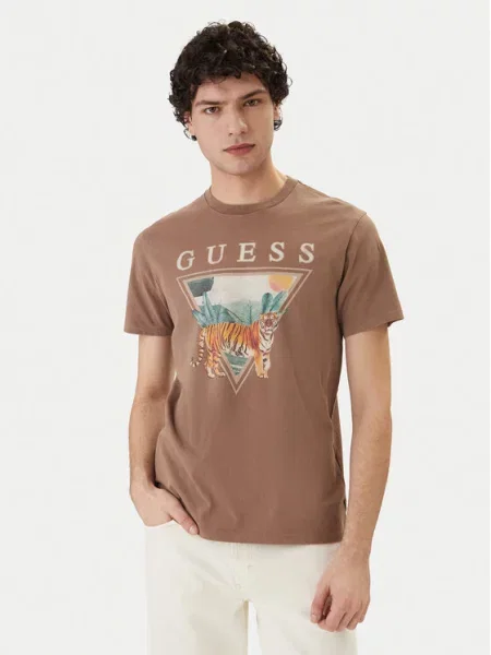 Guess Футболка коричневий