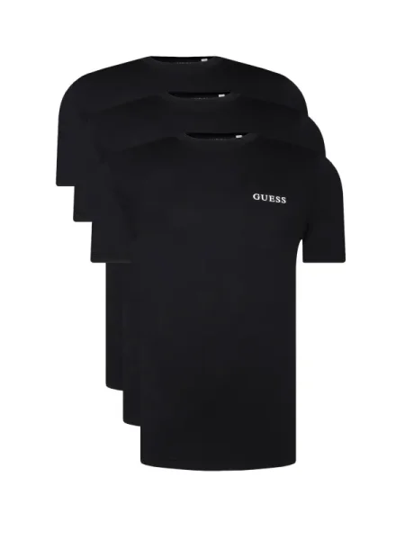 Guess 3 db póló Regular Fit fekete