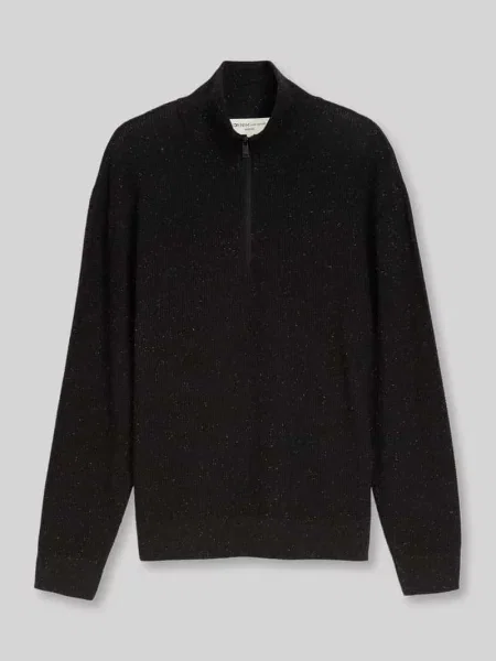 Sweter z czystej bawełny o kroju regular fit Tom Tailor Denim czarny