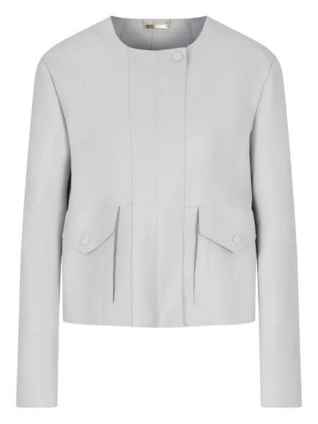 Geanta de piele Giorgio Armani gri