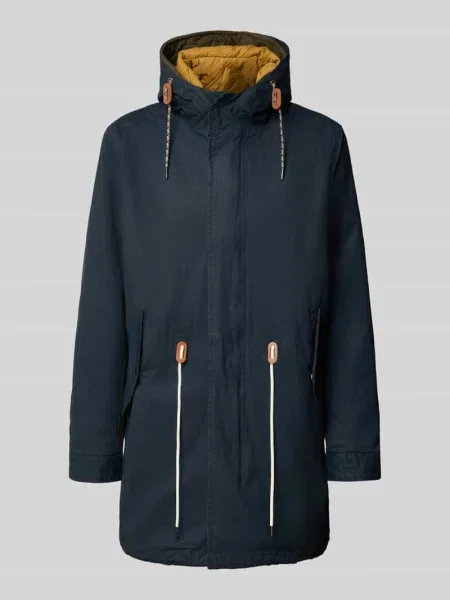 Płaszcz o kroju regular fit z czystej bawełny model FISHTAIL' Scotch & Soda granatowy