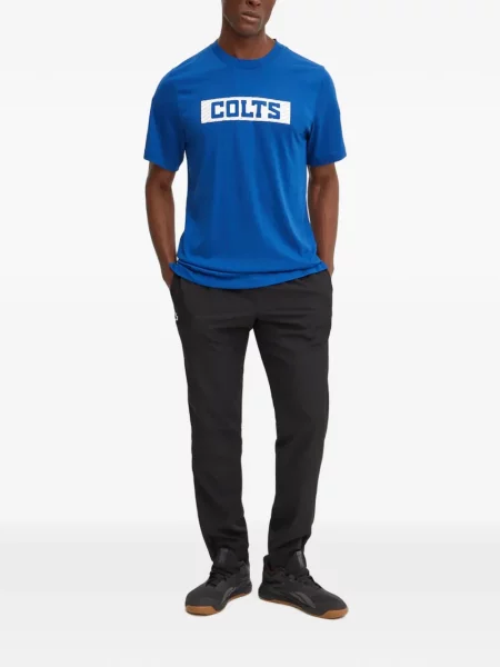 Slip de baie Nike cu cordon cu imagine tricotate albastru