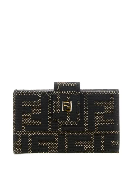 Portofel Fendi din jacard maro