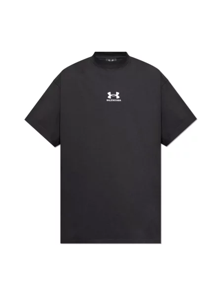 Koszulka Balenciaga z logo czarna