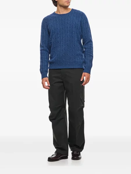 Πουλόβερ Polo Ralph Lauren με κουκούλα με στρογγυλή λαιμόκοψη μπλε