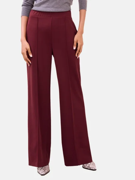 Lipsy Pantaloni burgundy roșu