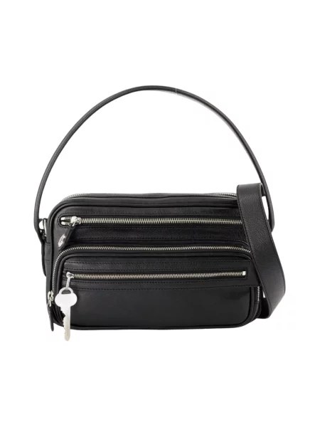 Torebka Acne Studios skórzana czarna
