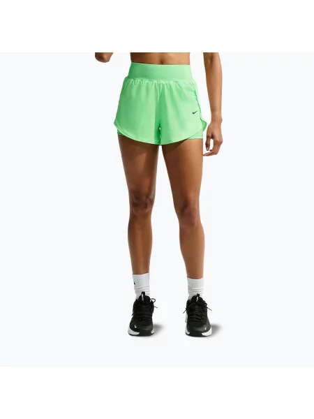 Дамски тренировъчни шорти Nike Pro Sculpt illusion green/black черно