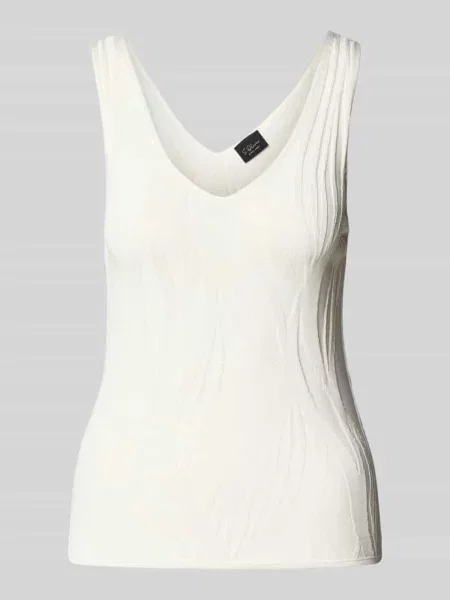 Dzianinowy top S.oliver Black Label biały