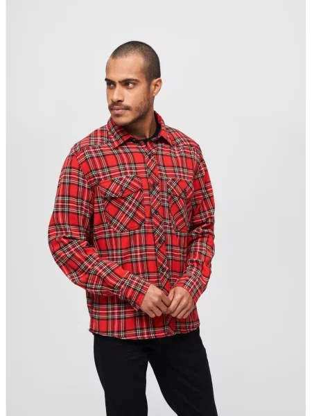Kostkované kostkovaná košile Brandit červené