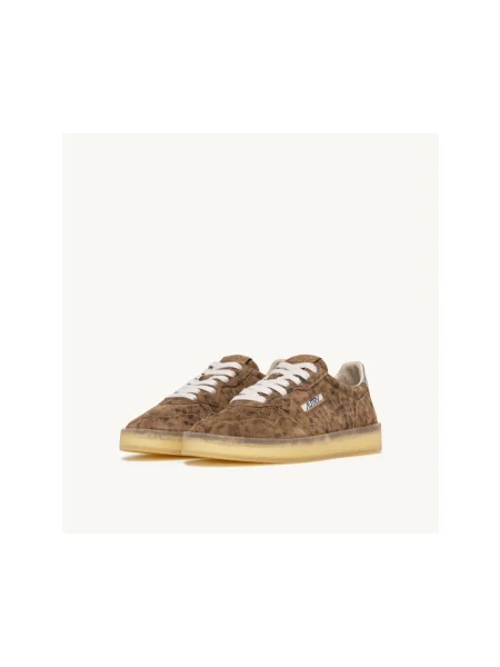 Sneakersy Autry skórzane brązowe