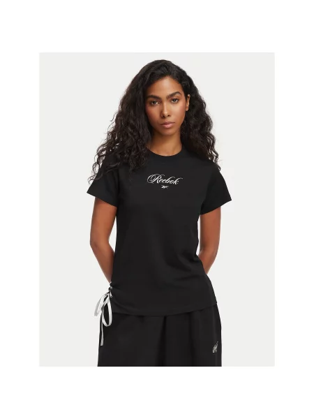 Reebok T-Shirt Anka Regular Fit μαύρο