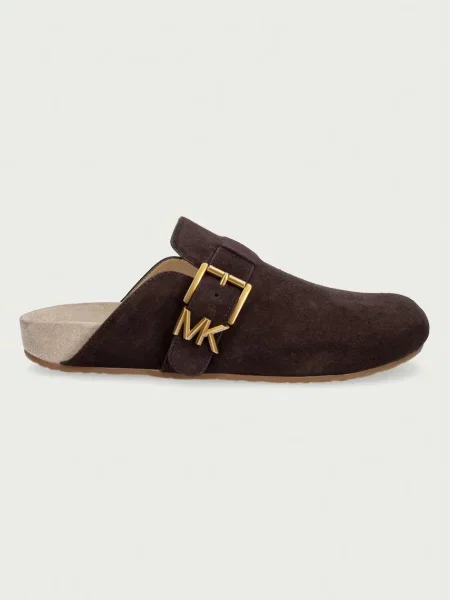 Michael Kors Mules încălțăminte Greer | piele întoarsă maro