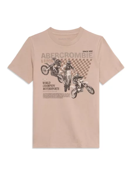 Abercrombie & Fitch Tricou WORLD CHAMPION BIKE pielii