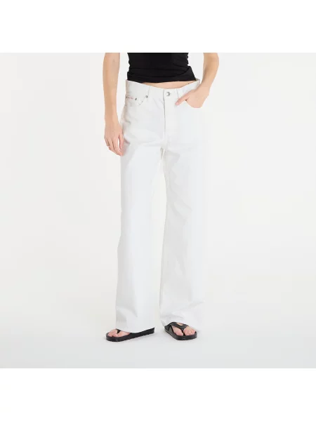Blugi Calvin Klein Jeans Low Rise Soft Baggy Jeans White bej