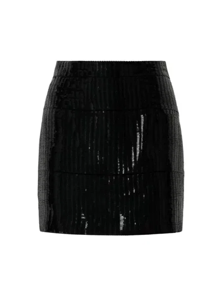 Spódnica mini Roberto Cavalli z cekinami czarna