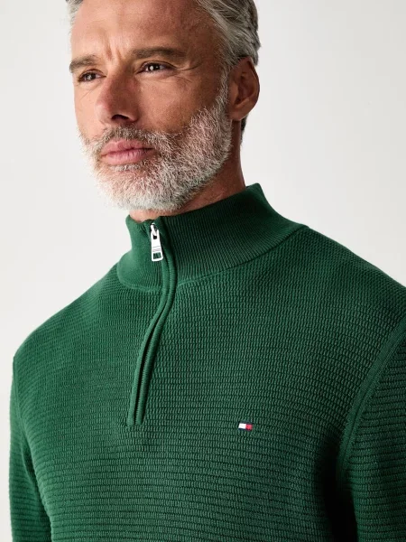 Tommy Hilfiger пуловер мъжки от зелено