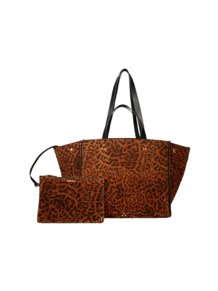 Shopperka Jerome Dreyfuss skórzana brązowa