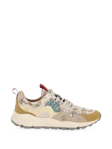 Sneakerși Flower Mountain cu șireturi cu model floral din dantelă