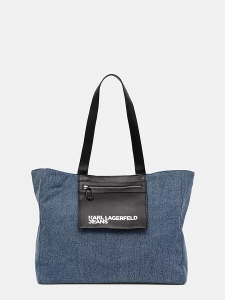 Karl Lagerfeld Jeans geantă de blugi albastru