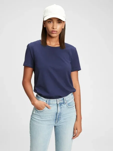 Ретро тениска Gap синьо