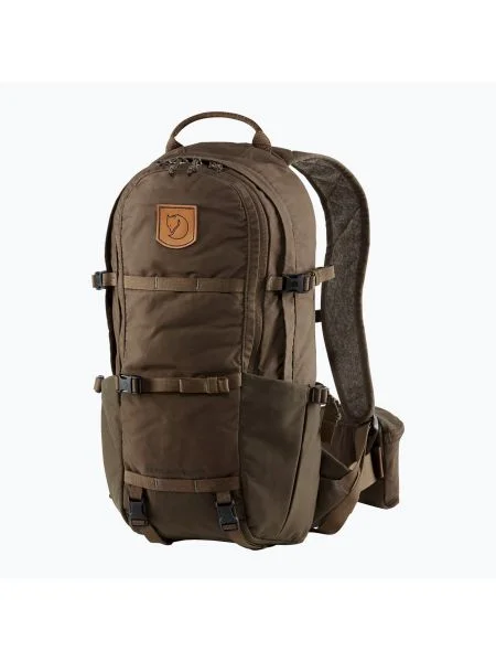 Olcsóbban. Fjällräven Lappland Hike 15 l sötét olajzöld trekking hátizsák. Méret: 15 l barna