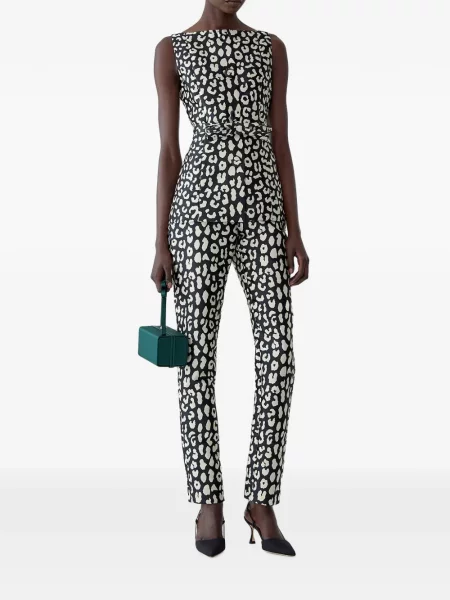 Top Carolina Herrera cu imagine cu model leopard negru