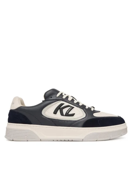 KARL LAGERFELD Sneakers Kourtney Bleumarin alb