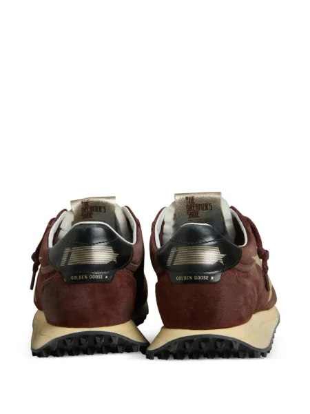 Sneakerși Golden Goose din piele de căprioară roșu