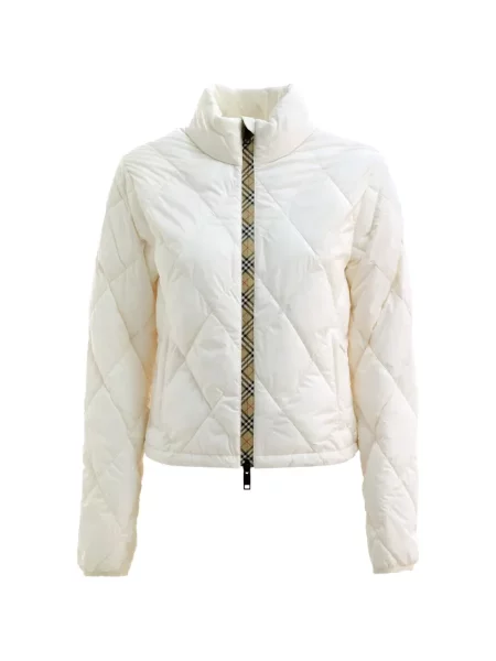 Matlasat geacă Burberry alb
