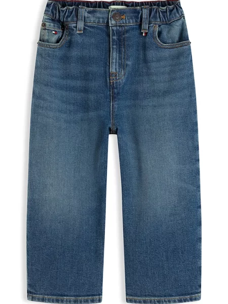 Tommy Hilfiger wide leg traperice za djecu RELAXED plava