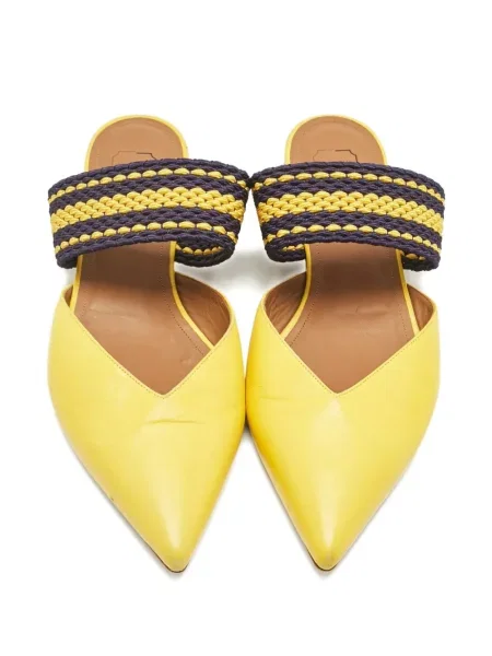 Papuci tip mules Malone Souliers din piele galben