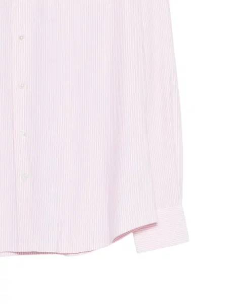 Pruhované pruhované košile Traiano Milano růžové