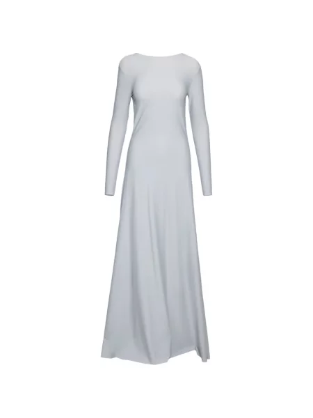 Lung rochie maxi Medeea drapată gri